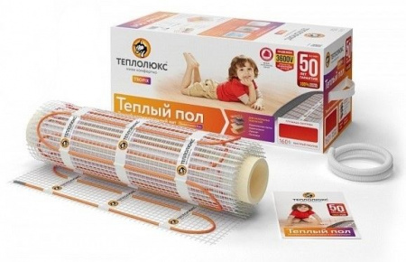 Мат нагревательный "Теплолюкс" Tropix МНН 800 Вт/5,0 кв.м - КОЛОРЛОН ВТД Новосибирск