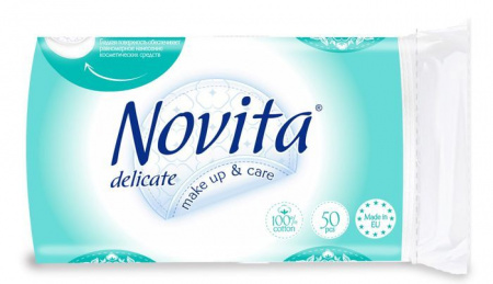 БС NOVITA ватные косметическ.диски 50шт - КОЛОРЛОН ВТД Новосибирск