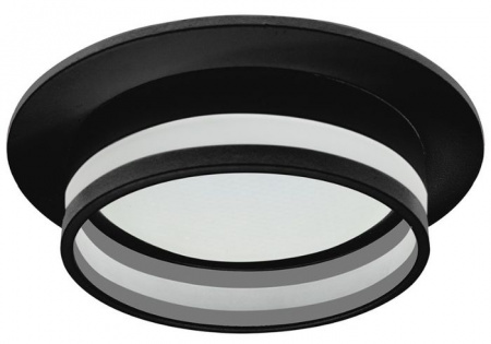 Точка 15W 230V GX53, черный, круг, без лампы, DL502 LUNA - КОЛОРЛОН ВТД Новосибирск