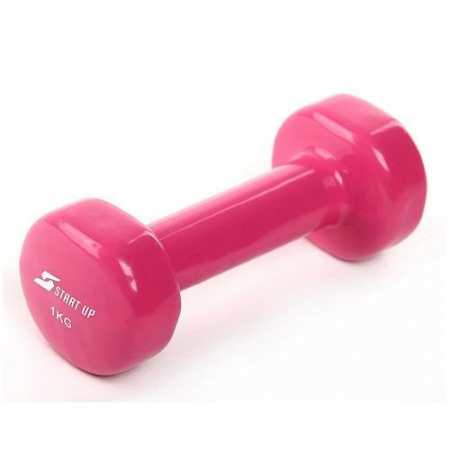 Гантель виниловая Start Up NT08010 1 кг pink - КОЛОРЛОН ВТД Новосибирск