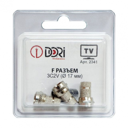 Разъём F (3шт.) 3C2V (д.17mm) Dori 2341 - КОЛОРЛОН ВТД Новосибирск