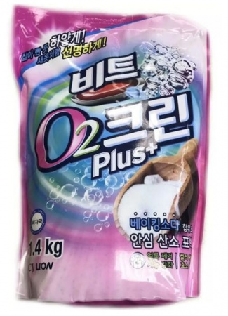LION Кислородный отбеливатель "Clean Plus", мягкая упаковка, 1,4 кг - КОЛОРЛОН ВТД Новосибирск