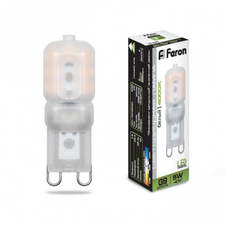 G9 5W Led 25637 Feron 230V 4000K LB-430 16x47mm - КОЛОРЛОН ВТД Новосибирск