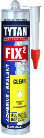 TYTAN Professional  Fix² Clear клей-герметик 290 мл - КОЛОРЛОН ВТД Новосибирск