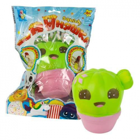 Т124821toy игрушка-антистресс мммняшка squishy (сквиши), кактус w56/10/10/10 - КОЛОРЛОН ВТД Новосибирск