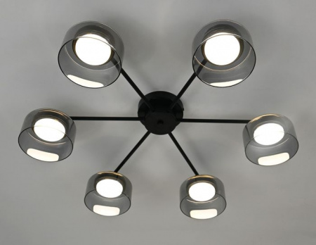 MS 1227/6 Паго Чёрный GX53 max.9W 675х602х130мм - КОЛОРЛОН ВТД Новосибирск