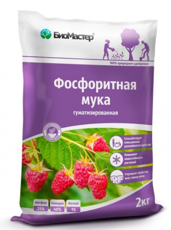 Фосфоритная мука, гран. БиоМастер -2кг" - КОЛОРЛОН ВТД Новосибирск