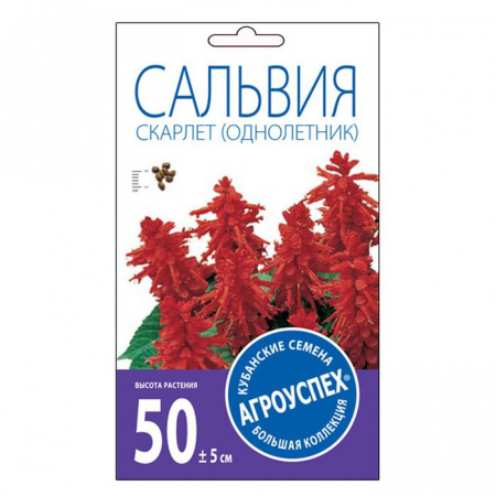 Сальвия Скарлет 0,1г Агроуспех - КОЛОРЛОН ВТД Новосибирск