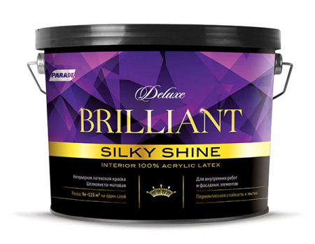Краска интерьерная PARADE DELUXE Brilliant  silky shine База C 9л Россия - КОЛОРЛОН ВТД Новосибирск