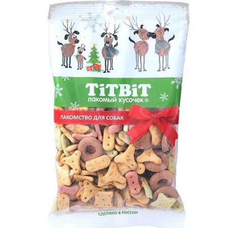 Титбит НГ Печенье Вкусный праздник для собак 130 г - КОЛОРЛОН ВТД Новосибирск