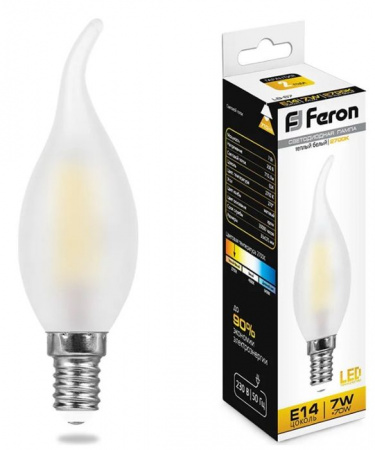 7W 230V E14 2700K матовая, LB-67 Feron - КОЛОРЛОН ВТД Новосибирск