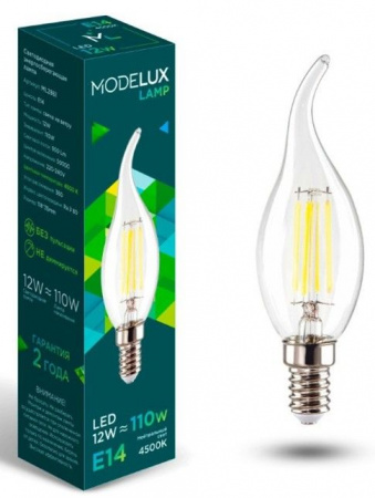 12W MODELUX ML2861- СТ35-12W-Е14-4500 clear - КОЛОРЛОН ВТД Новосибирск