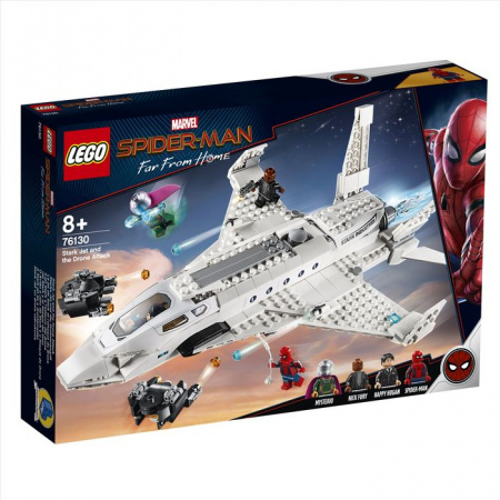 76130Игрушка Супер Герои Реактивный самолёта Старка и атака дрона - КОЛОРЛОН ВТД Новосибирск