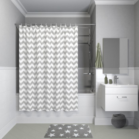 B07P118i11 Штора для ванной комнаты, 180*180см, полиэстер, B07P118i11, IDDIS - КОЛОРЛОН ВТД Новосибирск