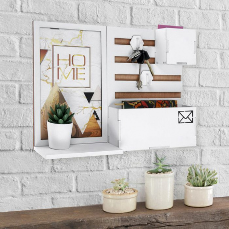 Ключница реечная Home горы, 42 × 28.7 × 8 см 4334327 - КОЛОРЛОН ВТД Новосибирск