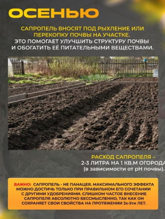 Органическое удобрение "Сапропель" 2л - КОЛОРЛОН ВТД Новосибирск