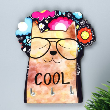 Ключница "Кот в очках Сool" 4705860 - КОЛОРЛОН ВТД Новосибирск