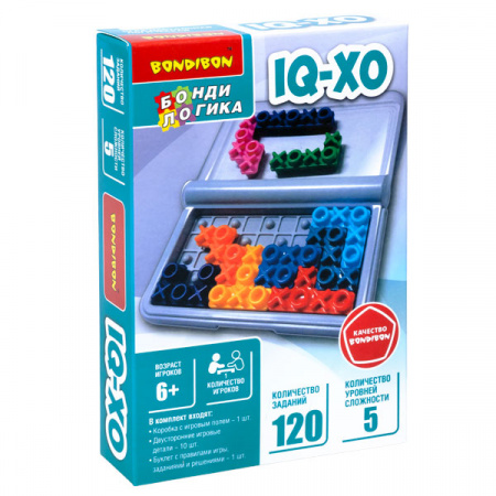 ВВ5843 Игра настольная логическая БондиЛогика Bondibon "IQ-XO" - КОЛОРЛОН ВТД Новосибирск
