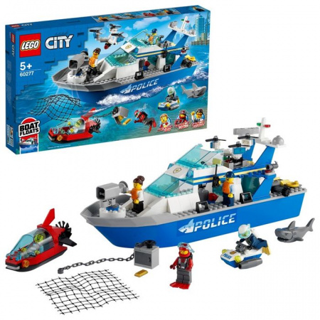 60277Конструктор LEGO CITY "Катер полицейского патруля" - КОЛОРЛОН ВТД Новосибирск