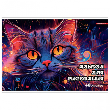 Альб д.рис 40л Клей А4 14465-EAC Ночной кот - КОЛОРЛОН ВТД Новосибирск