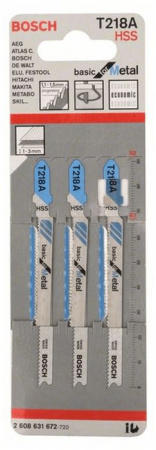 BOSCH Professional3 ЛОБЗИКОВЫЕ ПИЛКИ T 218 А, HSS - КОЛОРЛОН ВТД Новосибирск