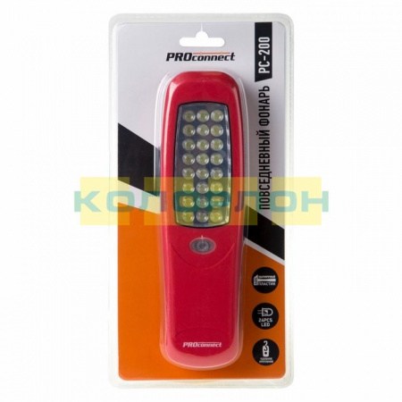 75-0119 Фонарь pc-15 с магнитом и подвесом Proconnect - КОЛОРЛОН ВТД Новосибирск