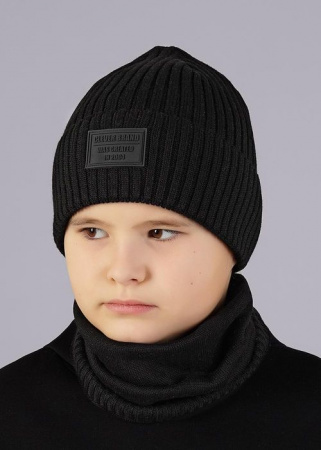 CLEVER 544084ха Шапка детская, 52-54, Черный - КОЛОРЛОН ВТД Новосибирск