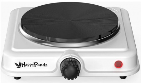 Плитка электро Happy Panda HP-01W 1000Вт 155мм 1конф/диск бел - КОЛОРЛОН ВТД Новосибирск