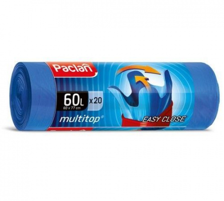 Paclan Мешки для мусора MULTI-TOP 60л 20шт., (ПНД) - КОЛОРЛОН ВТД Новосибирск