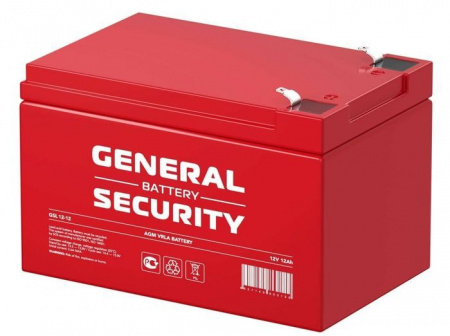 GSL12-12 GENERAL SECURITY Аккумулятор - КОЛОРЛОН ВТД Новосибирск