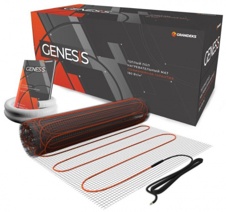 Мат нагревательный Genesis 180 Вт/м2  Genesis-6,0м2 / 1080Вт - КОЛОРЛОН ВТД Новосибирск