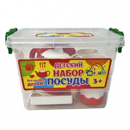 208092 Набор посуды, контейнер, 44 предм., KMP 208 ToyMix - КОЛОРЛОН ВТД Новосибирск