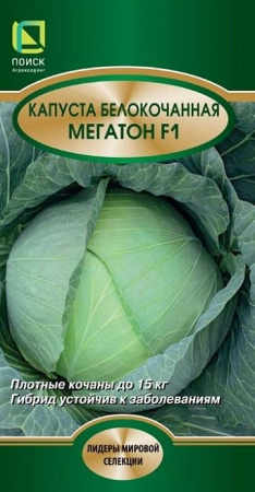 Капуста Мегатон F1 10шт (Поиск) - КОЛОРЛОН ВТД Новосибирск