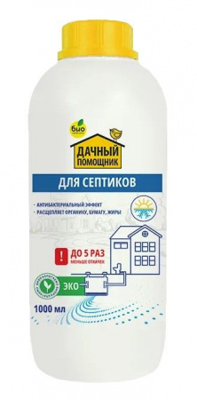 ДАЧНЫЙ ПОМОЩНИК, Средство для септиков (1 л) - КОЛОРЛОН ВТД Новосибирск