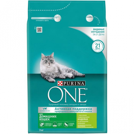 3КГ СУХОЙ КОРМ PURINA ДЛЯ КОШЕК ИНДЕЙКА-ЗЛАКИ - КОЛОРЛОН ВТД Новосибирск