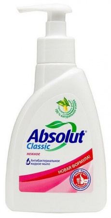 мыло жидк Абсолют антибакт  Classic Нежное дисп ! 250гр/Сам/15 - КОЛОРЛОН ВТД Новосибирск