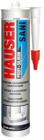 Hauser  SANI Герметик Силиконовый санитарный белый 260 мл - КОЛОРЛОН ВТД Новосибирск