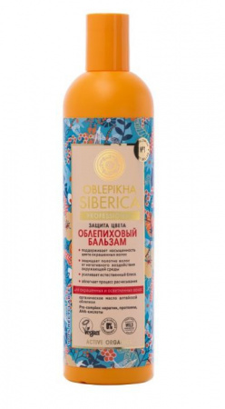 Oblepikha Siberica Облепиховый бальзам для окрашенных и осветленных волос, 400 мл - КОЛОРЛОН ВТД Новосибирск