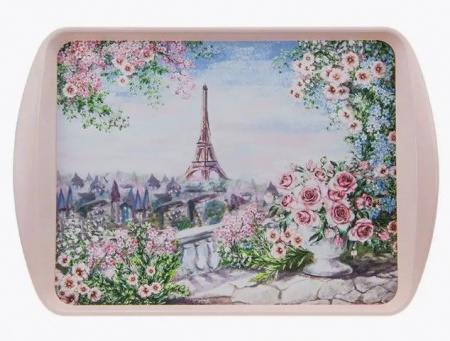Поднос с рисунком "Деко" 43*30см Париж (10) М1115 - КОЛОРЛОН ВТД Новосибирск