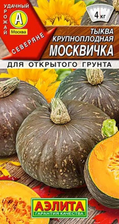 Тыква Москвичка 1г, среднепоздняя (Аэлита) - КОЛОРЛОН ВТД Новосибирск
