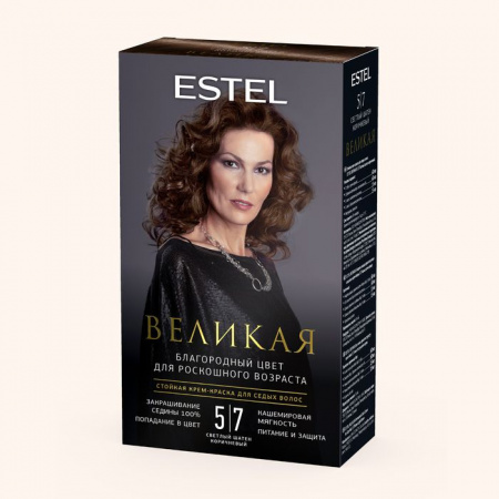 Эстель Великая краска-крем  5/7 шатен коричневый - КОЛОРЛОН ВТД Новосибирск
