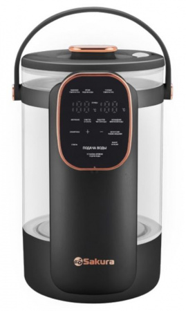 SAKURA Термопот SA-1375BK Premium 3л стекл LCD сенсор - КОЛОРЛОН ВТД Новосибирск