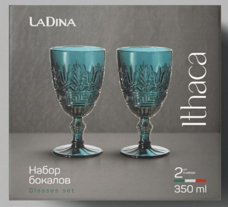 Набор бокалов-кубков Ladina "Ithaca" 2*350мл70202-9/12 - КОЛОРЛОН ВТД Новосибирск