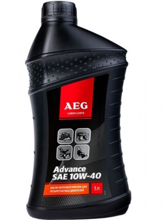 AEG Advance SAE 10W40 API SJCF Масло 4Т п/с 1л - КОЛОРЛОН ВТД Новосибирск