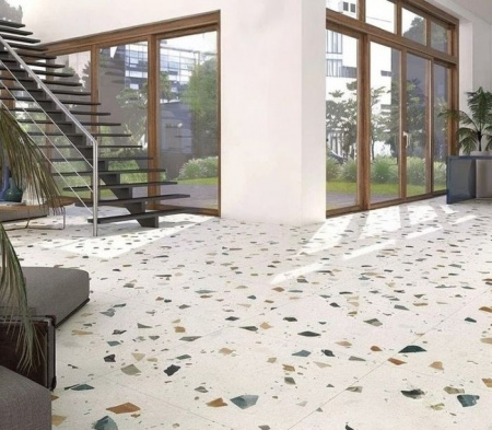 Керамогранит 60*60 AZORI КРОШКА белый (кор. - 4 шт.) - КОЛОРЛОН ВТД Новосибирск
